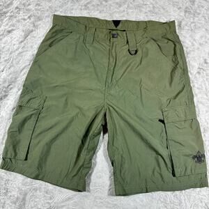 Boy Scouts of America Shorts Men's Medium Army Green Logo Uniform Cargo Hiking